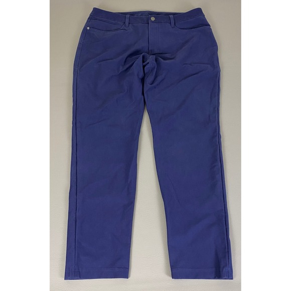 Lululemon ABC Pants Men's Size 36x32 Blue Casual Commuter Trousers EUC - Picture 1 of 12
